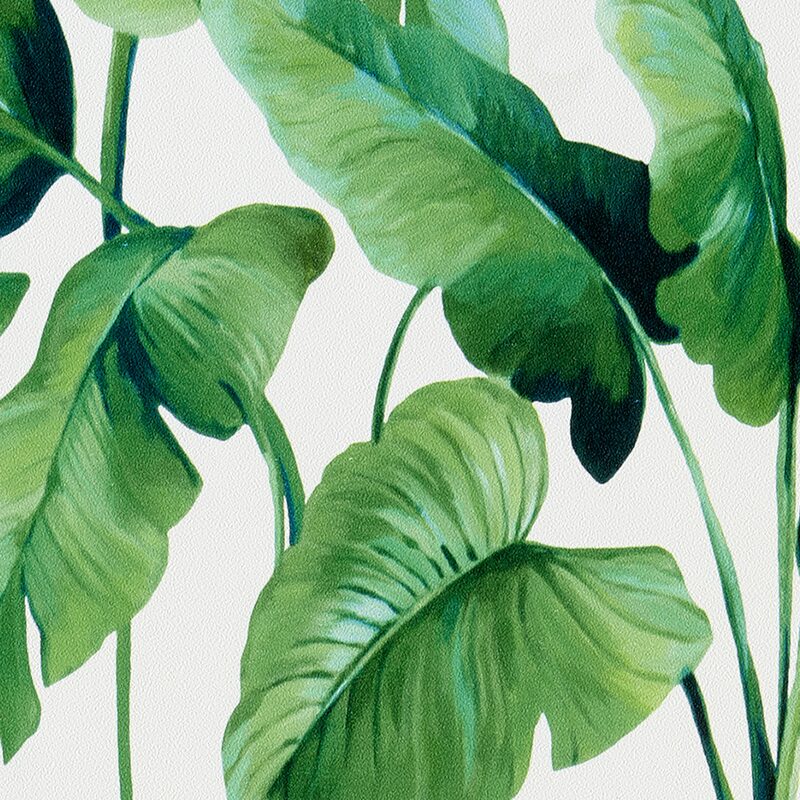 Papier peint intissé TROPICAL LEAVES coloris blanc