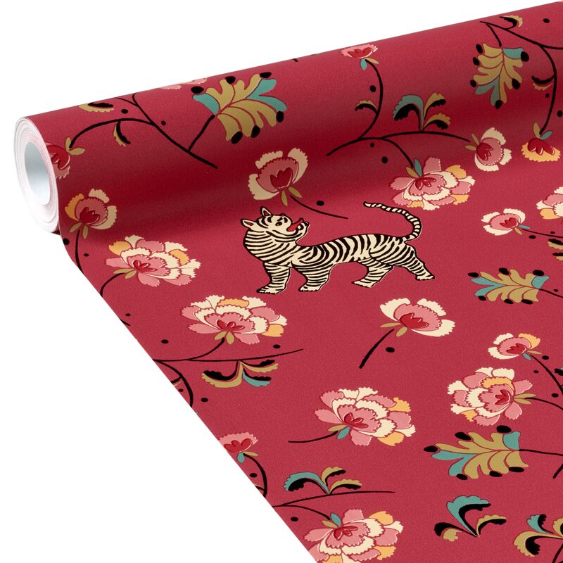 Papier peint intissé SICHUAN coloris rosewood
