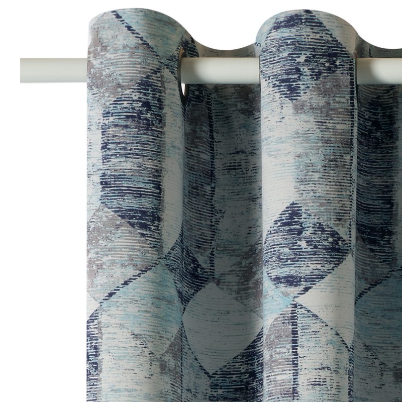 Rideau SAPHIR coloris bleu 145 x 255 cm