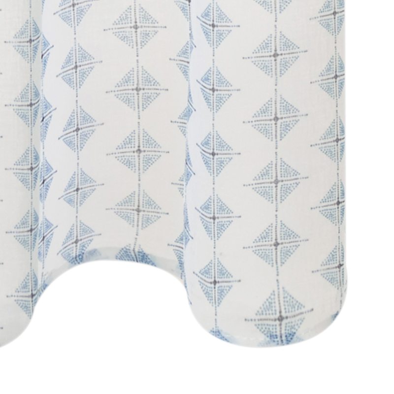 Voilage SAVANA coloris bleu gris 140 x 240 cm