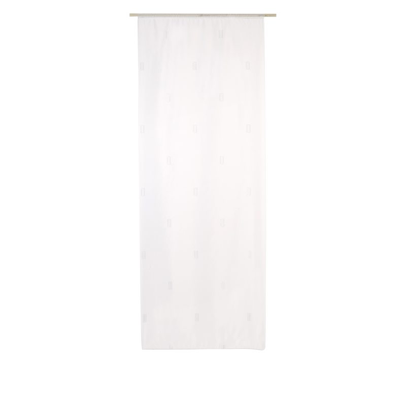 Vitrage CLUB coloris blanc 80 x 210 cm
