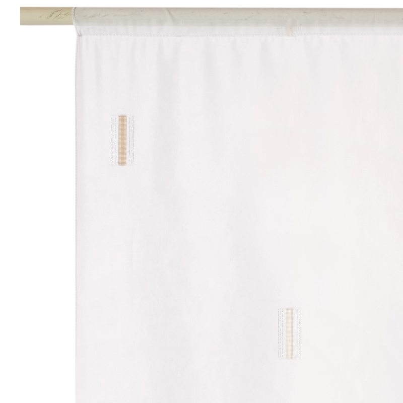 Vitrage CLUB coloris beige 80 x 210 cm