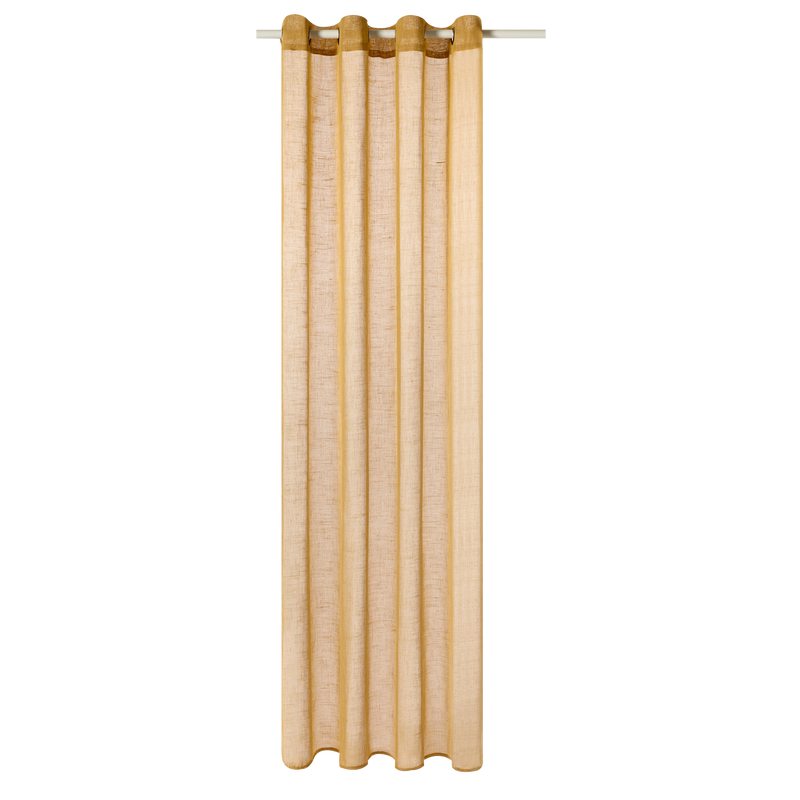 Voilage ENZOY coloris jaune curry 140 x 240 cm