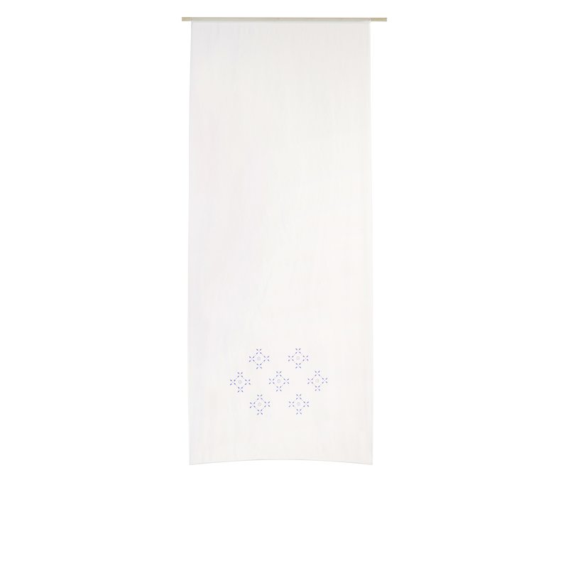 Vitrage CÉRAMIQUE coloris bleu 80 x 200 cm