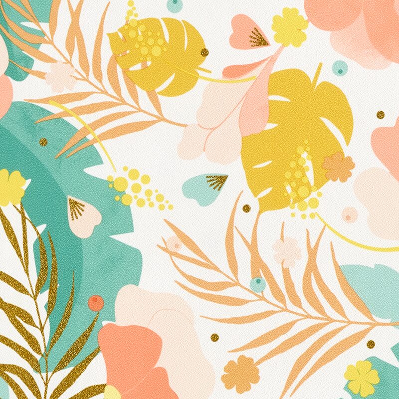 Papier peint intissé AURORE TROPICALE BY NYMPHEA'S FACTORY coloris multicolore