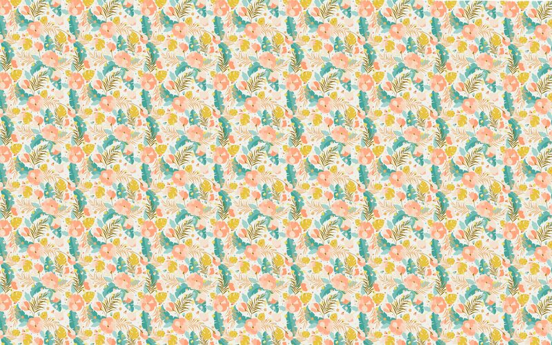 Papier peint intissé AURORE TROPICALE BY NYMPHEA'S FACTORY coloris multicolore