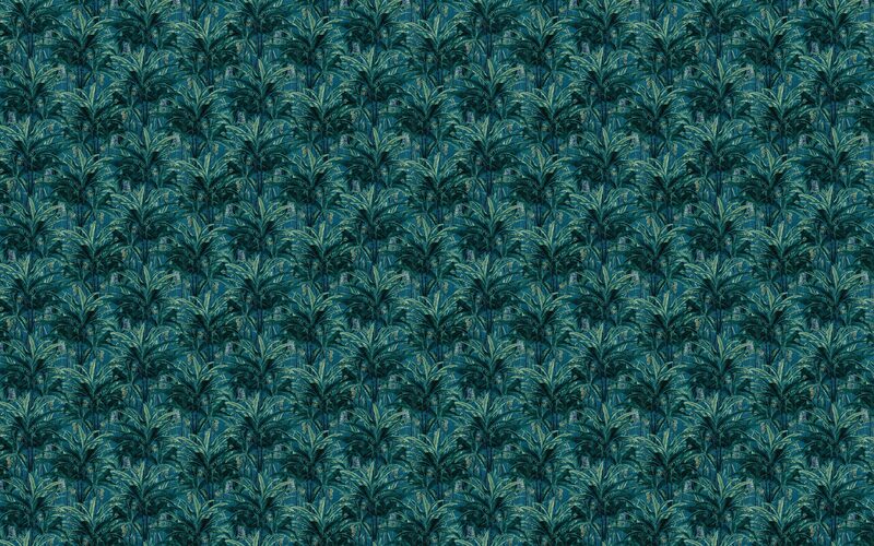 Papier peint intissé BRASILIA coloris bleu pétrole