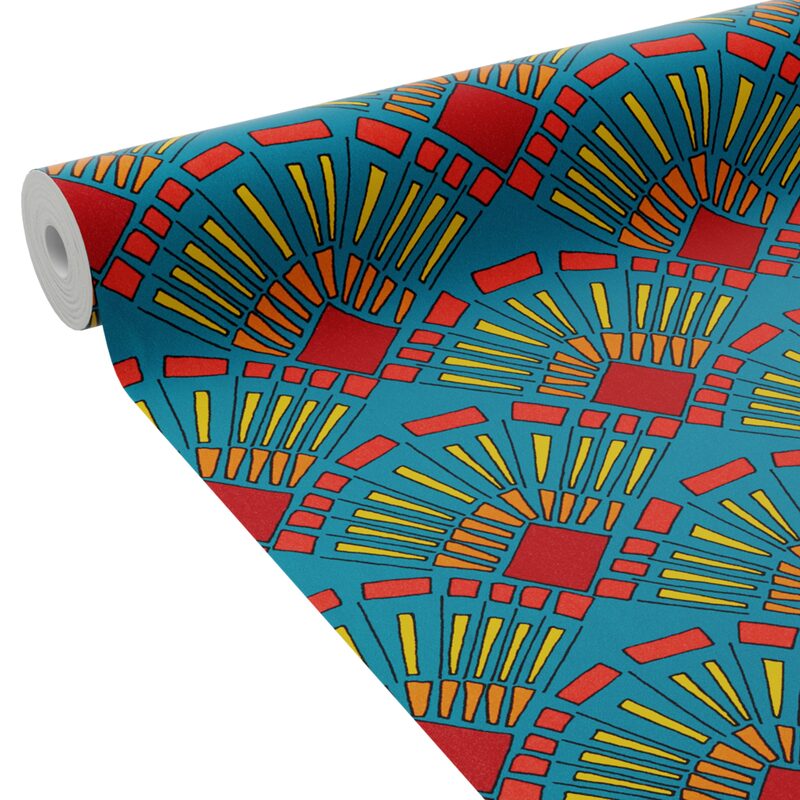 Papier peint intissé ISSAÏA coloris multicolore