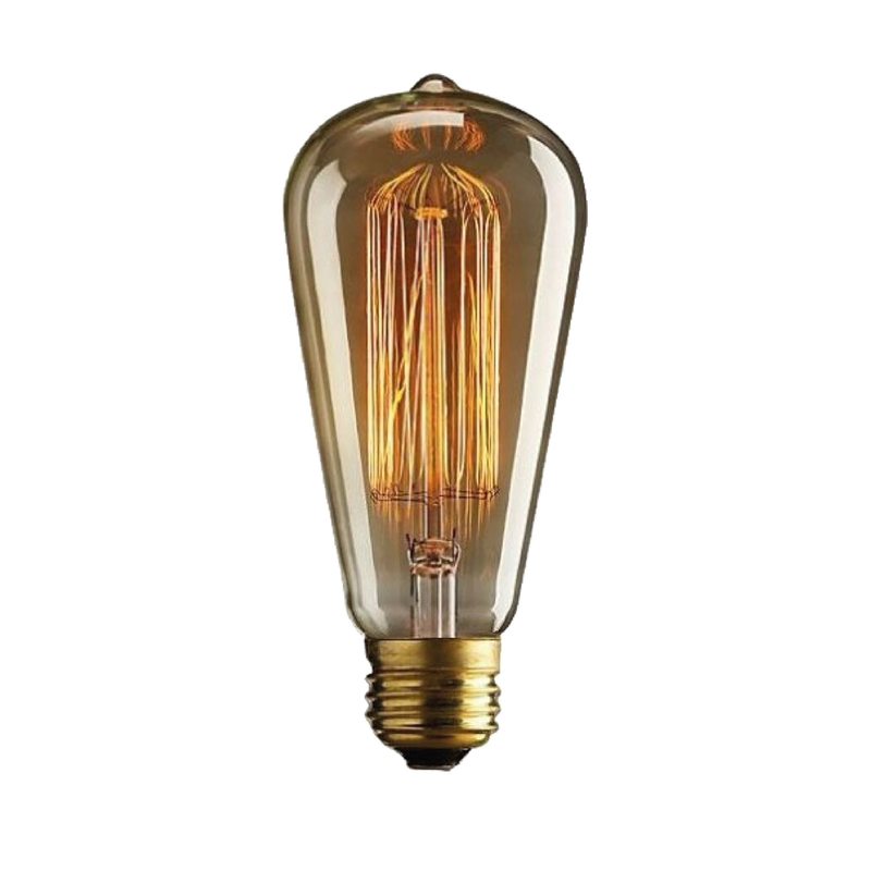Ampoule FILAMENT LARME 40W E27 64 mm coloris jaune 14 x 6,4 cm