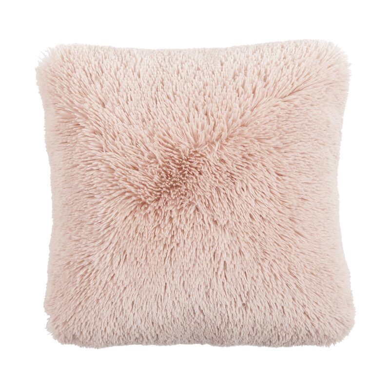 Coussin BODRUM coloris rose chamallow 45 x 45 cm