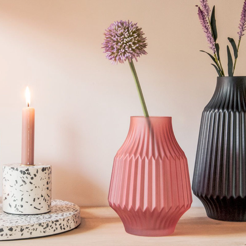 Vase HILDA coloris rose