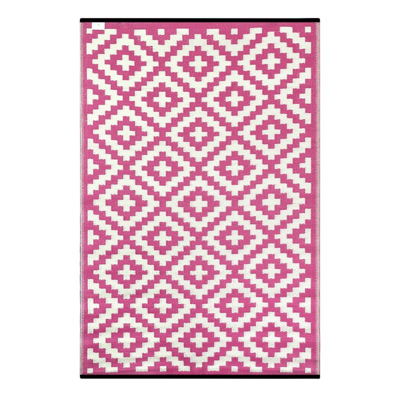 Tapis extérieur MAJORQUE S coloris rose