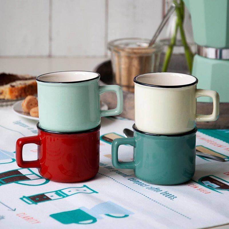 Tasse KAFFE coloris bleu glacier