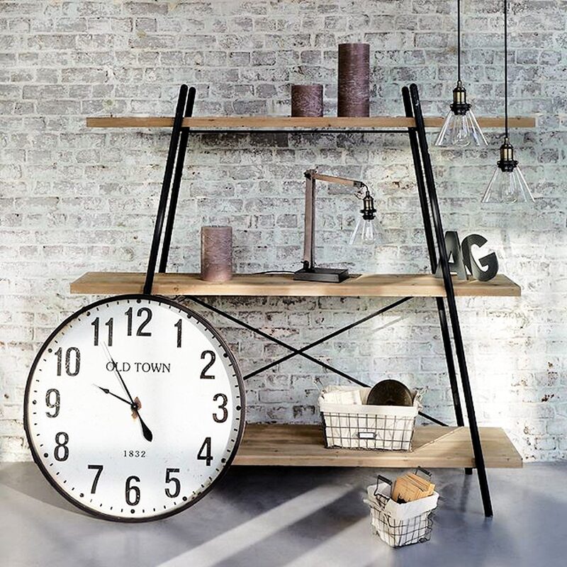 Horloge TANNAGE coloris blanc cassé