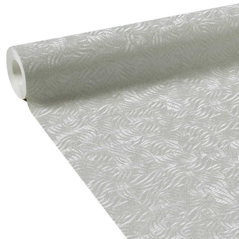 Papier peint intissé CHARMING coloris argenté