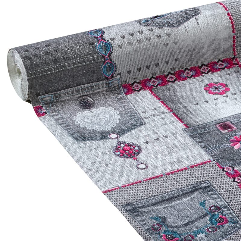 Papier peint BOYFRIEND coloris gris anthracite
