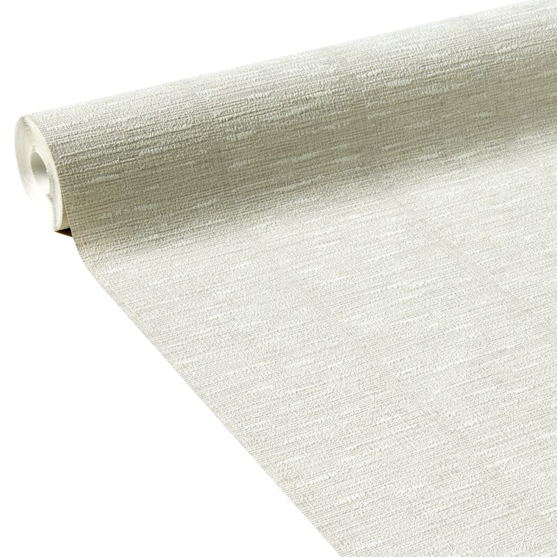 Papier peint intissé NATTY coloris Gris clair