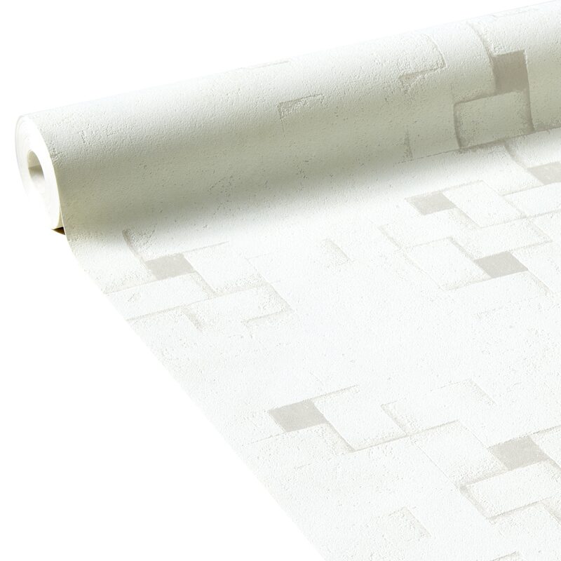 Papier peint intissé ARIANA coloris blanc