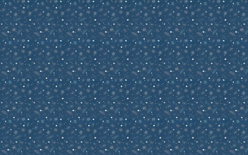 Papier peint intissé COSMIC coloris bleu nuit