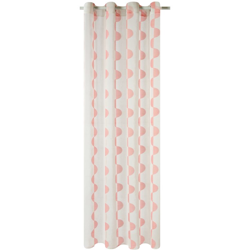 Voilage LUA coloris corail 140 x 240 cm