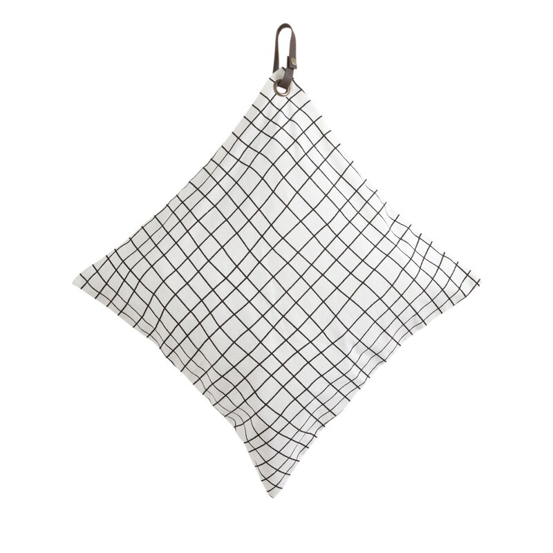 Coussin GRIDS coloris blanc 45 x 45 cm