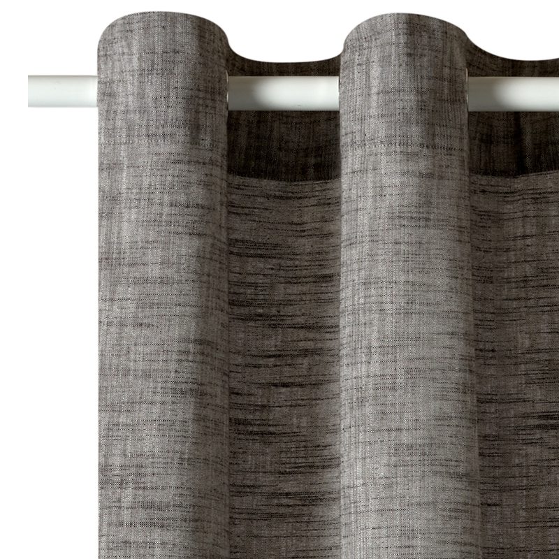 Rideau CHAMBRAY coloris brun 140 x 260 cm