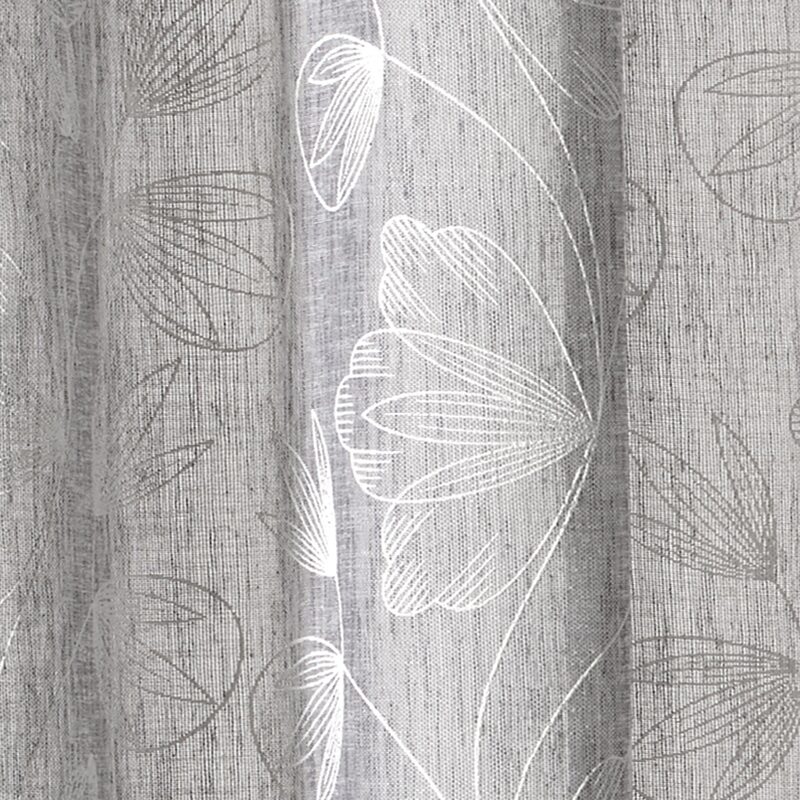 Rideau FLORES coloris gris 140 x 260 cm