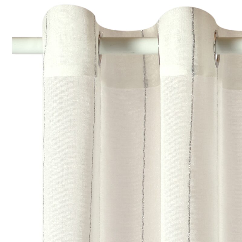 Voilage ELITE coloris argent 140 x 240 cm