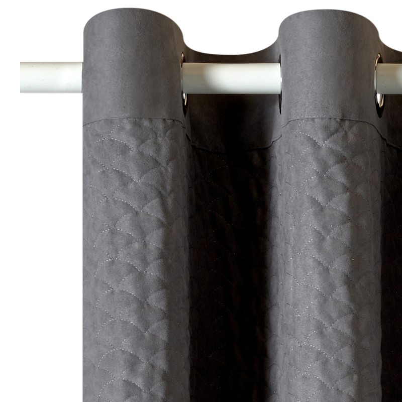 Rideau SOFTY coloris gris 140 x 260 cm