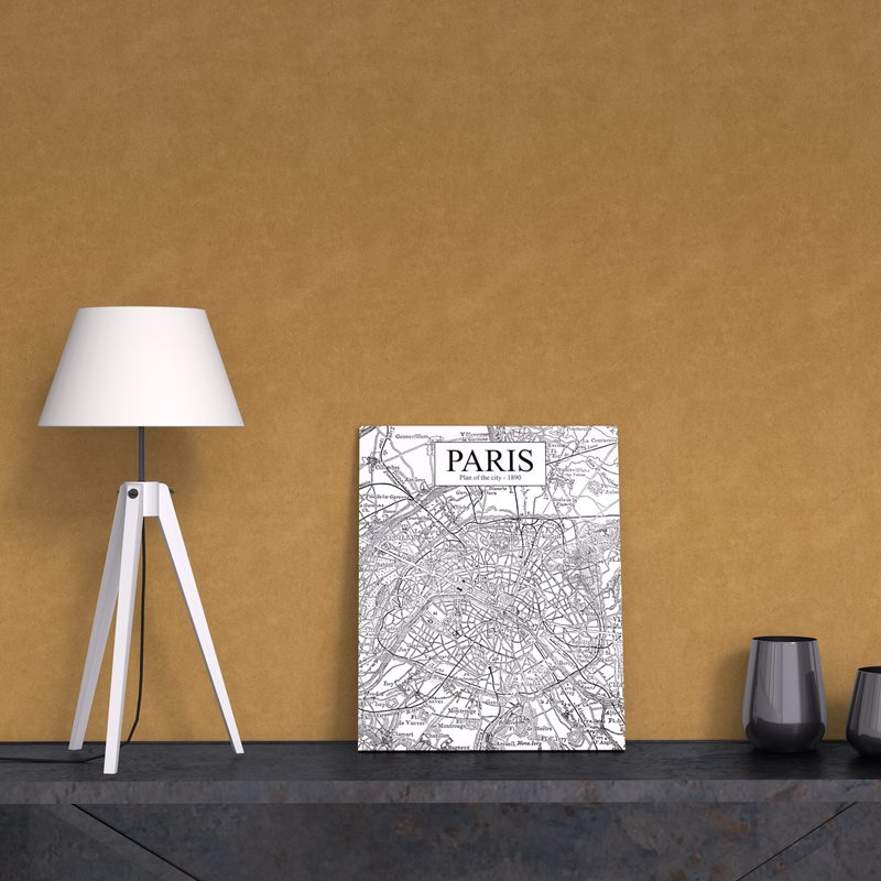 Toile imprimée PARIS MAP 40 x 50 cm
