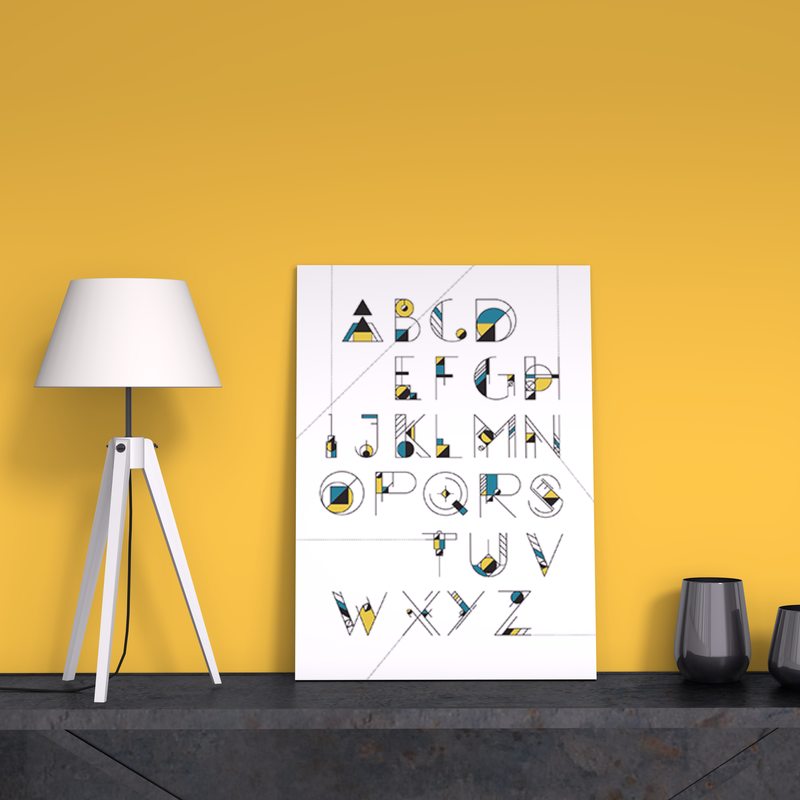 Tableau ABECEDAIRE 50 x 70 cm