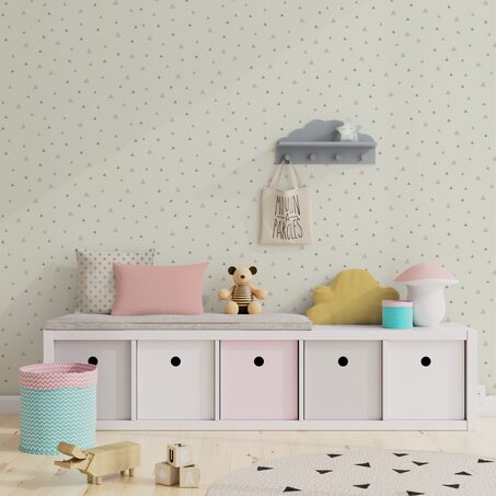 Etagère en bois LITTLE CLOUD coloris gris
