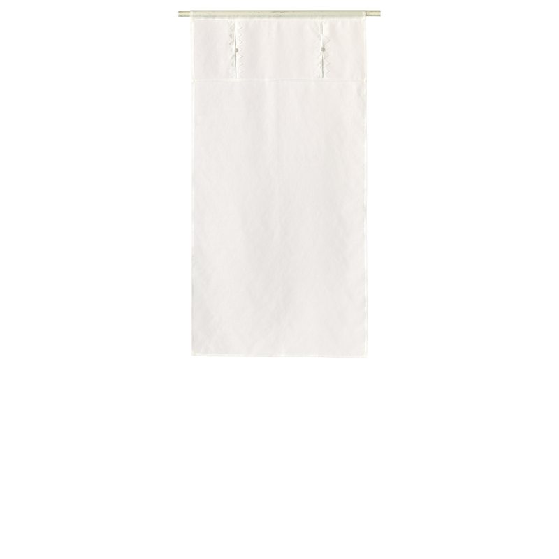 Vitrage BIJOU coloris ivoire 60 x 120 cm