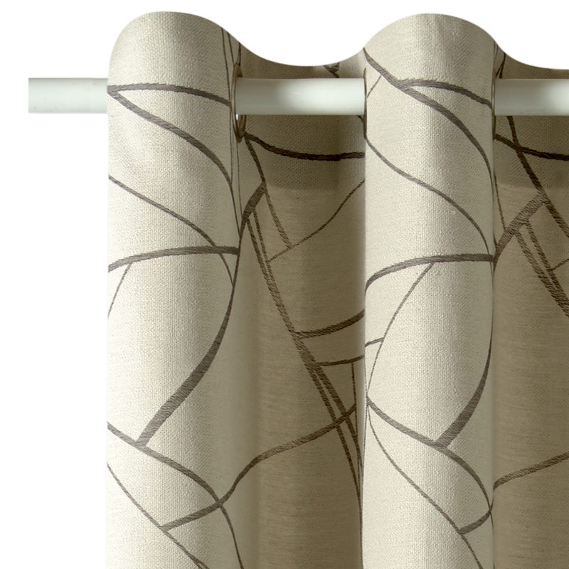 Rideau STRUCTURE coloris gris 140 x 250 cm
