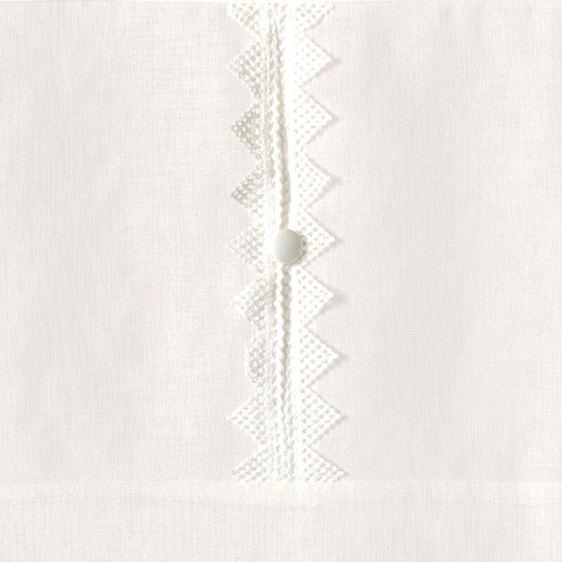 Vitrage BIJOU coloris ivoire 60 x 120 cm