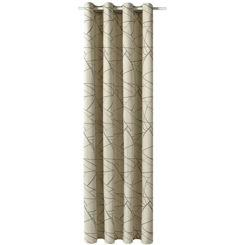 Rideau STRUCTURE coloris gris 140 x 250 cm