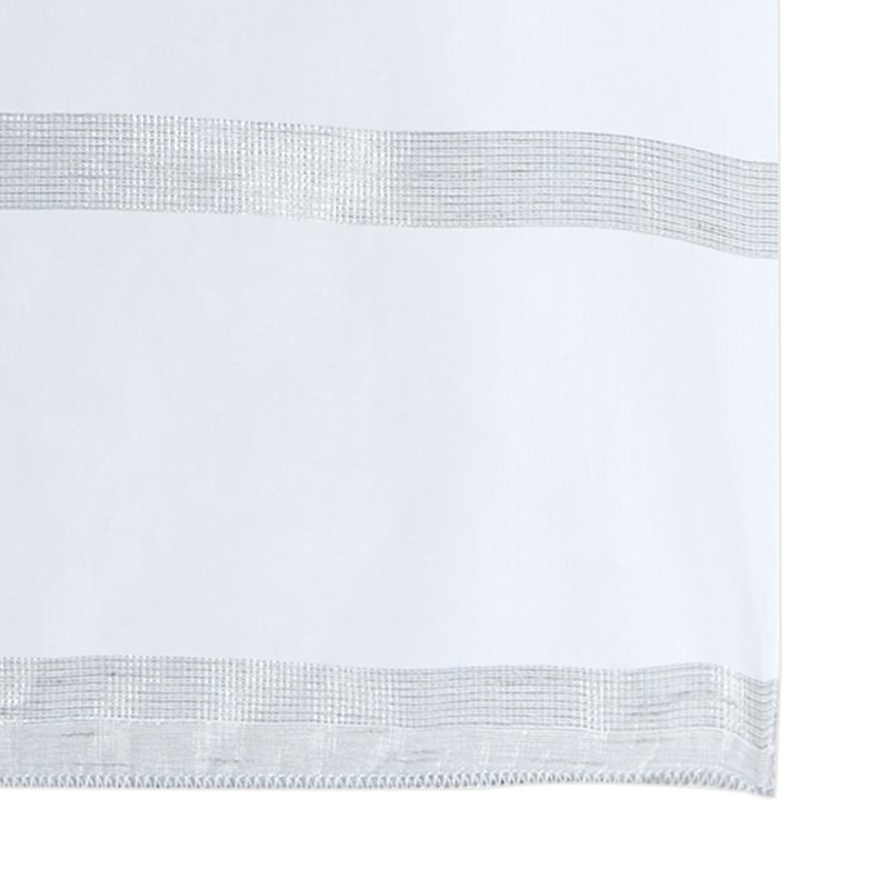 Vitrage GREGE coloris perle 58 x 130 cm