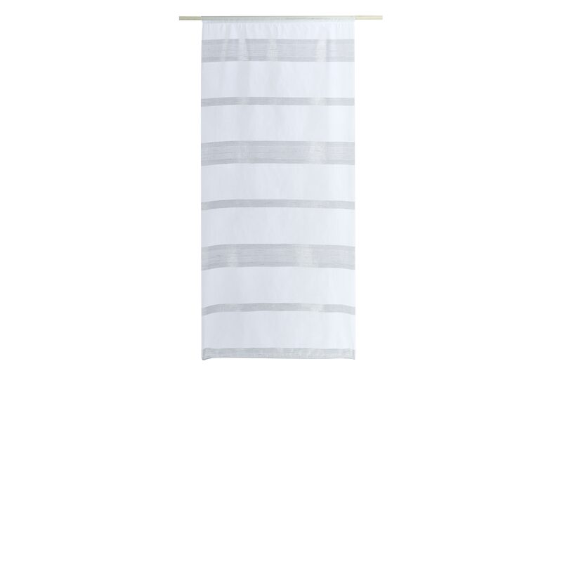 Vitrage GREGE coloris perle 58 x 130 cm