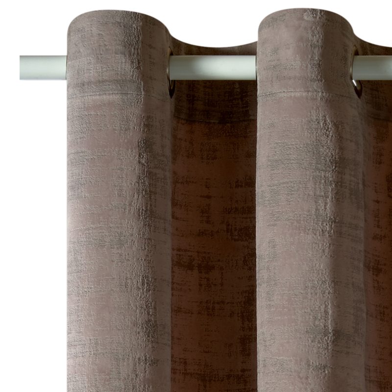 Rideau 100% occultant AMENA coloris lin 140 x 250 cm