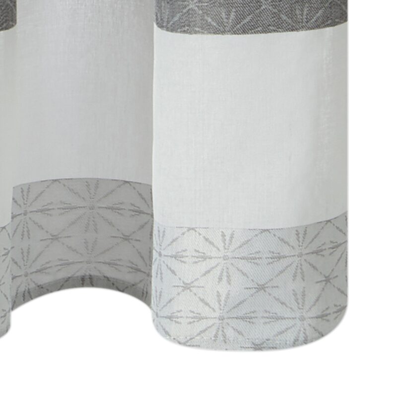 Voilage KORA LIGHT coloris gris 140 x 240 cm