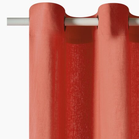 Rideau MARENGA coloris rouge 140 x 250 cm