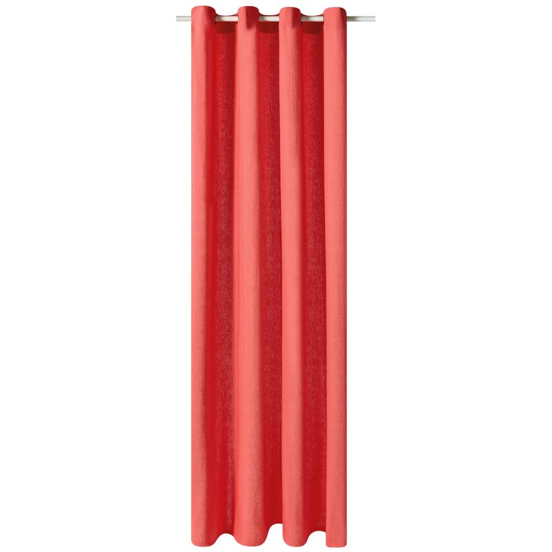 Rideau MARENGA coloris rouge 140 x 250 cm