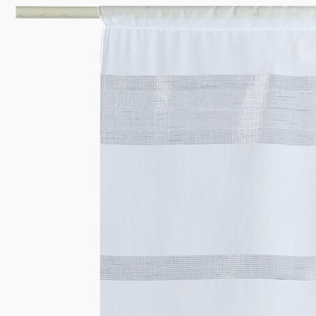 Vitrage GREGE coloris perle 80 x 210 cm