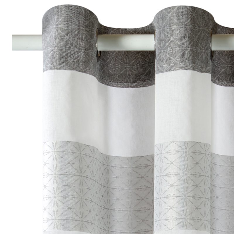 Voilage KORA LIGHT coloris gris 140 x 240 cm