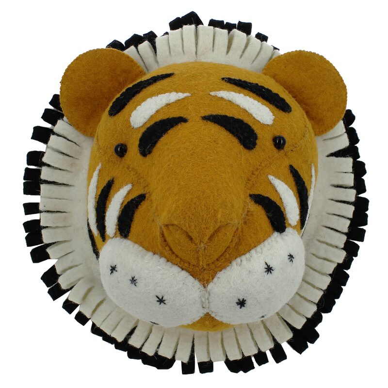 Trophée mural TIGER HEAD coloris orange