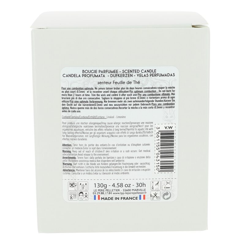 Bougie parfumée LE PÈRE PELLETIER TEA Feuilles de thé
