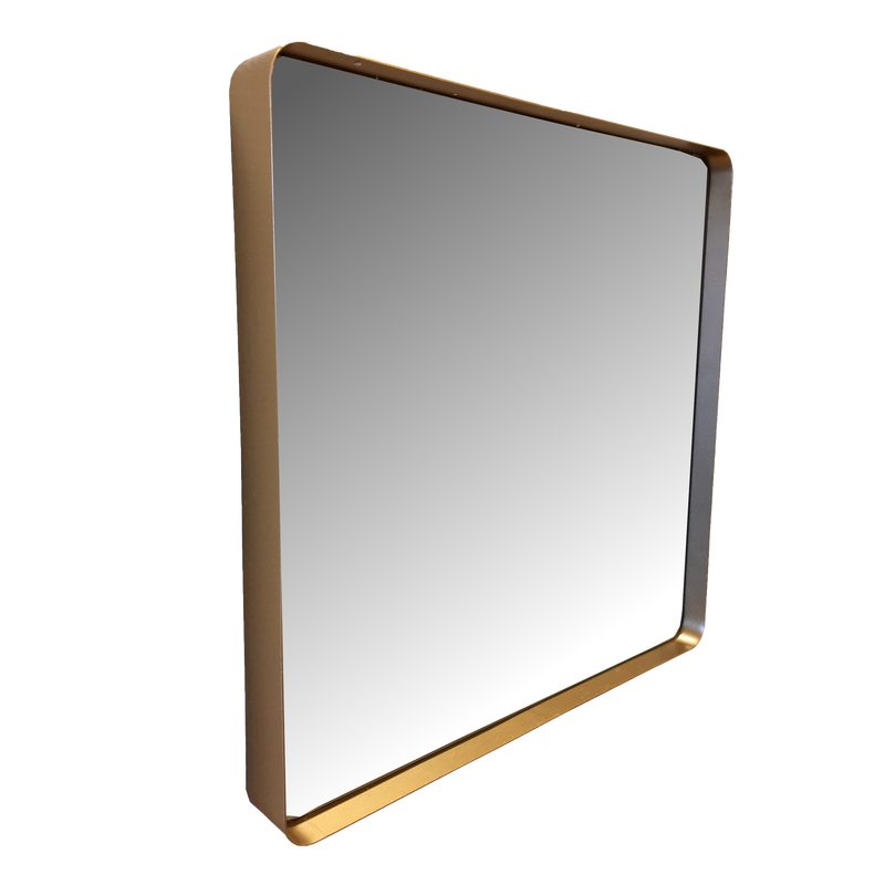Miroir en métal ORTANCE 40 x 40 cm