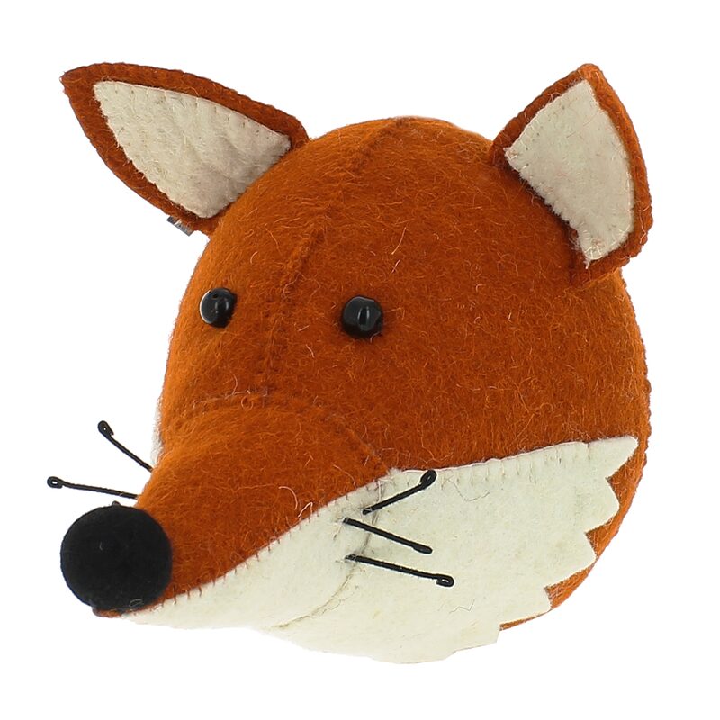 Trophée mural FOX HEAD coloris orange