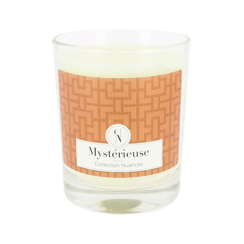 Bougie parfumée COLLECTION NUANCES MYSTERIEUSE Vanille, Santal & Cèdre