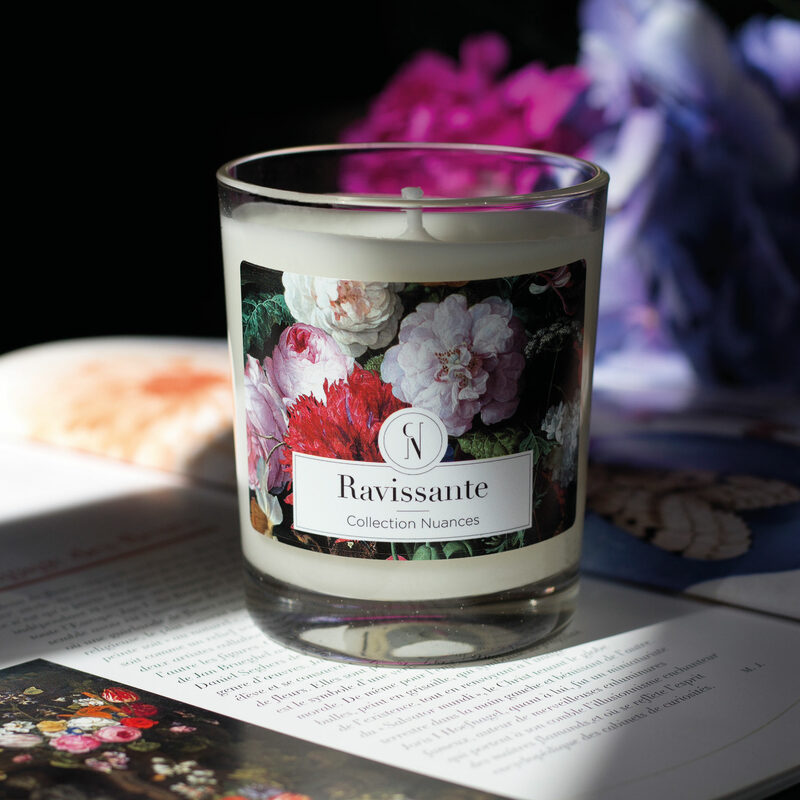 Bougie parfumée COLLECTION NUANCES RAVISSANTE Pivoine, Jasmin & Rose